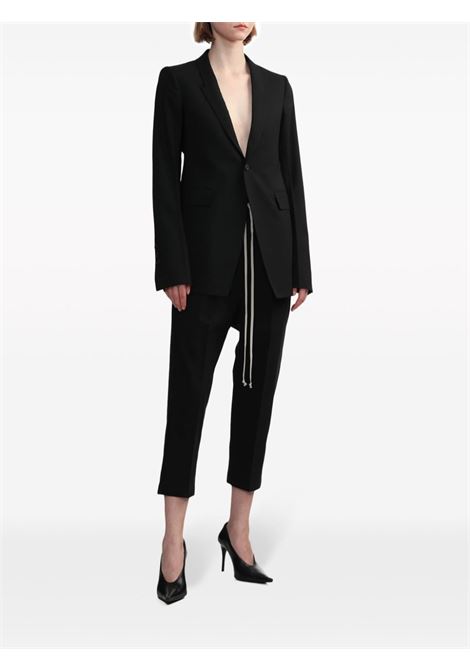 Black single-breasted blazer - women RICK OWENS | RP01D2759ZL09